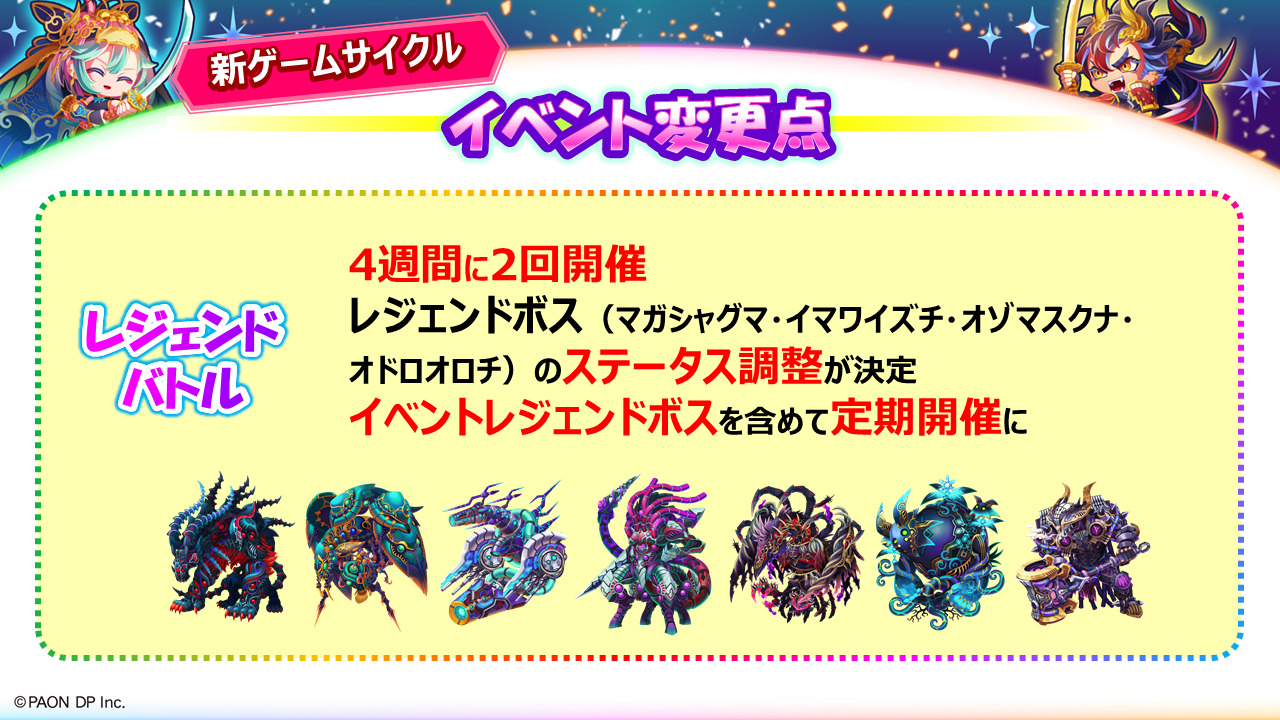 ゲームサイクルが変わる！
